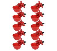 TOYANDONA 10Pcs Adjustable Automatic Pigeon Waterer Convenient Drink Dispenser for Chickens Quails Doves Effortless Cleaning Suitable for Multiple Birds for Busy Owners
