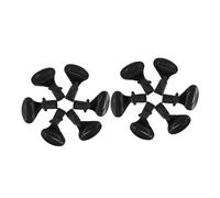 TOYANDONA 10pcs Adjustable Spring Mic Clamps with Knob Plastic Microphone Holder Clips for Stage Broadcasting Live Streaming and Studio Use Black