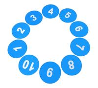 TOYANDONA 10pcs Agility Dots Markers Non-slip Flat Sports Pads for Soccer Basketball Football Training Drills with Design and Strategic Integration