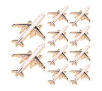 TOYANDONA 10pcs Airplane Lapel Pins Brooch Set Zinc Alloy Aircraft Accessories Lightweight with Strong Three-dimensional Feel Unique Aviation Style for Daily Commutes and Entry Ceremonies