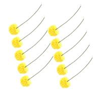 TOYANDONA 10pcs Artificial Chrysanthemum Flowers Balls with Flexible Stems for Wedding Party Table Centerpieces Home Garden Autumn Decoration
