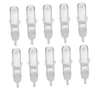 TOYANDONA 10pcs Automatic Bird Water Feeder for Cage Space-saving Parrot Drinker PP Plastic Pet Bird Water Dispenser for Cockatiels Budgies Lovebirds