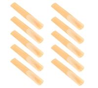 TOYANDONA 10pcs Beginner Clarinet Reeds Traditional Natural Strength for Music Students Educators Woodwind Accessories