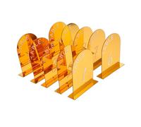 TOYANDONA 10pcs Black Arched Acrylic Wedding Table Numbers with Holders Signs for Reception Restaurant Banquet Easy Setup and Romantic Decor