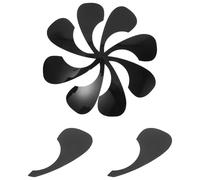 TOYANDONA 10pcs Black Waterdrop Acoustic Guitar Pick Guards Scratch-resistant Stickers for 40/41 Inch Folk Guitar Accessories Protecting Faceplates