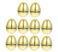 TOYANDONA 10pcs Bright Plastic Easter Eggs Refillable Party Ornaments for Creative Crafting Decorations Unique Home Adornments Safe Non Toxic Gift Box Easter Egg Hunt