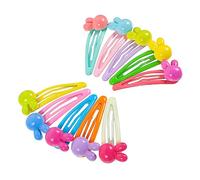 TOYANDONA 10pcs Candy Flower Hair Clips Cute Snap Hair Clips for Girls Makeup No Crease Creaseless Cl for Holding Back during Makeup
