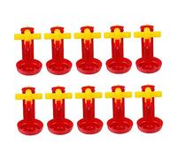 TOYANDONA 10PCS Chicken Nipple Dispenser Automatic Drinking System with Ball Drinker for Chickens Ducks and Geese Bright Color Design to Attract Livestock