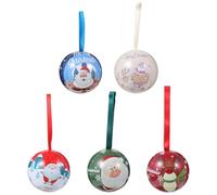 TOYANDONA 10pcs Christmas Candy Box Set Small Tinplate Storage Containers Candy Wrapping Boxes Festive Storage Suitable for Holiday Packaging Random Style