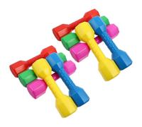 TOYANDONA 10pcs Colorful Dumbbell Set Weights for Fitness Engaging Exercise for Muscle Development for Home and Group Activities