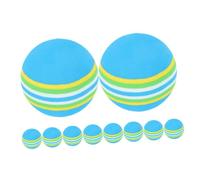 TOYANDONA 10pcs Colorful EVA Golf Balls Indoor Practice Balls Soft for Backyard Training and Interactive Play