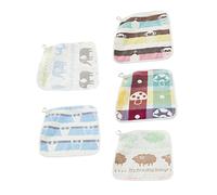 TOYANDONA 10pcs Cotton Face Towel Square Towel for Boys and Girls Soft Material for Bath Face Cleaning Random Color