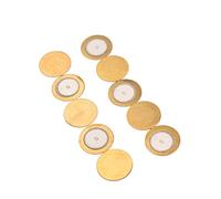 TOYANDONA 10pcs Disc Elements for Acoustic Instrument Pickups Resonant Frequency for Guitars and Drums Compact for Easy Installation