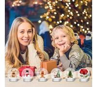 TOYANDONA 10pcs DIY Plastic Snow Globe Kit 270ml Water Globes Plastic Caps for Christmas Crafts Making and Xmas Decoration