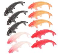 TOYANDONA 10pcs Doll House Model Mini Dolls Mini Goldfish Figurines Miniature Figures Fish for Mini Fish Figures Bulk Animal Fish Figurine Fish Animals Tiny Fish Plastic