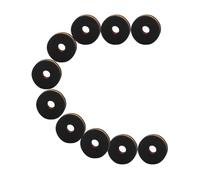 TOYANDONA 10pcs Drum Felt Pads Small Cymbal Felt Pads Double-color Black and Gold Wool Cushion Suitable for Drum Set Cymbal Stand Accessories
