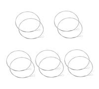 TOYANDONA 10pcs Dulcimer Strings Steel Replacements Sturdy Lyre Harp Instrument Strings