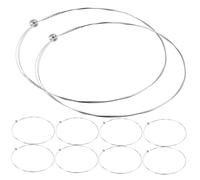 TOYANDONA 10pcs E-1st Guitar Replacement Steel Strings for Acoustic and Electric Guitars Single Metal Instrument Strings Pack Suitable for Folk and Classical Players