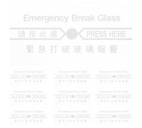 TOYANDONA 10pcs Fire Alarm Glass Plate Break Glass Emergency Switch Cover High-Temperature Resistant for Fire Safety Emergency Systems Compatible Manual Call Point Spare Parts