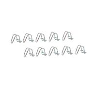 TOYANDONA 10Pcs Galvanized Steel U Shaped Pipe Clips Practical Fixing Cross Tube Buckles for Use Stable Tube Support for Farm Greenhouse Fence