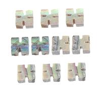 TOYANDONA 10pcs Guitar Binding Dots Abalone Shell Inlay Materials for Guitar Ukulele Mandolin Square Diamond Shape for Sequins