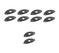 TOYANDONA 10pcs Guitar Output Cover and Bass Jack Plate Electric Guitar Socket Replacement for Enhanced Performance Black Easy Installation