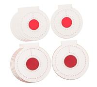 TOYANDONA 10Pcs Hanging Training Targets for Shooting Practice Precision White Red Center Targets Thick Competition Aiming Supplies for Bow and Gun Skills Improvement