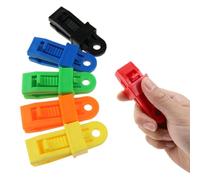 TOYANDONA 10pcs Heavy Duty Plastic Awning Clips Tarp Clamps with Strong Gripping Power for Outdoor Camping Canopies and Fabric, No Need to Cut Holes