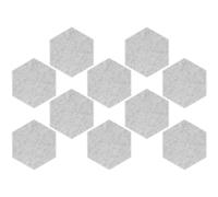 TOYANDONA 10pcs Hexagon Acoustic Panels Soundproof Wall Insulation Easy Install Sound Absorption for Home Studios Offices High Flexibility Impact Resistance