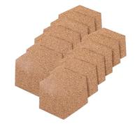 TOYANDONA 10pcs Hexagonal Small Cork Bulletin Boards with Self-Adhesive Backing Wall Hanging Cork Boards for Message Photo Display and Home Noticeboard Decoration