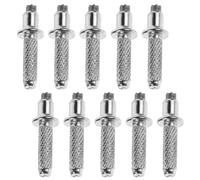 TOYANDONA 10pcs High Carbon Steel Hiking Pole Tips Metal Replaceable Anti-slip End Caps for Walking Sticks Trekking Poles Outdoor Hiking Accessories
