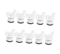 TOYANDONA 10Pcs Hot Water Bottle Caps Replacement Rubber Plugs Double Seals Anti-Leakage Hot Water Bag Stoppers for Hand Warmer Bags White Threaded Covers Suitable for Bottles