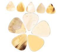 TOYANDONA 10pcs Lightweight Portable Guitar Finger Picks for Ukulele Guitarists Random Color