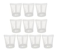 TOYANDONA 10pcs Lower Pot Paint Sprayer Screen Filter 120 Mesh | Plastic Nylon Replacement Insert, 12mm Mouth Diameter, Smooth Flow, for Sprayer Intake Tube Maintenance