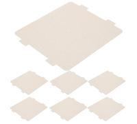 TOYANDONA 10pcs Microwave Waveguide Cover Mica Sheets Heat Resisting Resin Insulation Pads for Microwave Home Appliance Repair Silver High Temperature Protection