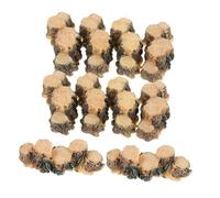 TOYANDONA 10pcs Mini Artificial Tree Stumps Resin Ornaments for Fairy Garden Micro Landscape Bonsai Sand Table Decorations Compact Resin Miniatures for Home Desk Terrarium