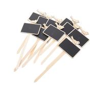 TOYANDONA 10Pcs Mini Chalkboard Plant Labels Lightweight Reusable Garden Tags for Potted Plants with Writable Surface for Naming and Marking Growth in Herb Flower Vegetable Gardens