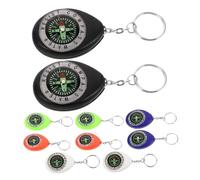 TOYANDONA 10pcs Mini Keychain Compass for Portable Pocket Navigation Tool with Plastic and Metal Build Bright Colors Easy to Carry Pendant for Hiking Camping Backpacking Outdoor Exploration