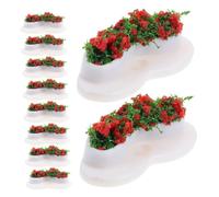 TOYANDONA 10Pcs Miniature Dollhouse Furniture Realistic Bench for Sandbox Shopping Centers Public Rest Areas and Miniature Flower Beds Mini House Decor for DIY Fairy