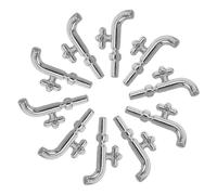 TOYANDONA 10pcs Miniature Fake Faucet for Dollhouse Bathroom and Kitchen Decor Plastic Single Handle Tap Models DIY Micro Landscape Accessories Enhancing Creative Role Play and Fine Motor