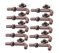 TOYANDONA 10pcs Miniature Faucet Decor Single Handle Fake Tap Models for Dollhouse Bathroom Kitchen DIY Accessories Detailed Micro Landscape Ornament for Play