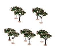 TOYANDONA 10pcs Miniature Landscape Tree Realistic Faux Trees for Sand Table Decoration Model Scenery and Train Track Layouts for Christmas Holiday Displays