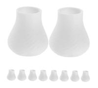 TOYANDONA 10pcs Miniature White Art Vases Medium Mini Planters for Dollhouse Micro Landscape DIY Creative Flower Holders Small Space Decoration