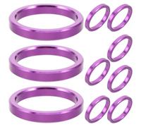 TOYANDONA 10pcs Mm Aluminium Alloy Bike Stem Spacer with Anodized Coating, Lightweight Front Fork Headset Spacer Minimising Bike Weight and Eliminating Unwanted Movement for Mountain Biking