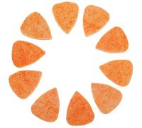 TOYANDONA 10pcs Orange Felt Picks for Ukulele, Wool Plectrums Set for Strumming and Fingerpicking, Suitable for Soprano Concert and Tenor Ukuleles