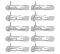 TOYANDONA 10pcs Plastic Locking Shelf Support Clips for Cabinets and Book Shelves Spring Loaded Design Easy to Operate for Tool Rooms and Applications