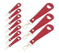 TOYANDONA 10Pcs Portable Hat Clip Carrier for Outdoor Camping Hiking Burgundy Baseball Cap Holder Clip Keychain for Tote Bags and Backpacks Hands-Free Storage