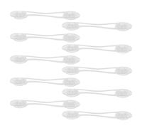 TOYANDONA 10PCS Proofing Drawer Lock Self Adhesive Safety Latches for Cabinets Refrigerator and Closet Easy Install Pinch Design for Safety White Transparent