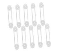 TOYANDONA 10PCS Proofing Latches Cabinet Lock Self Adhesive Transparent Childproof Drawer and Refrigerator Safety Locks Flexible Material for Home Safety