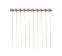 TOYANDONA 10pcs Purple Aroma Rattan Sticks Essential Oil Diffuser Tools Natural Fragrance Reeds for Home Air Freshener and Aromatherapy